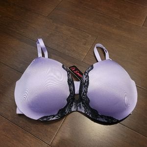 La Senza Lavender with Black Lace Underwire Push Up Bra 36DD